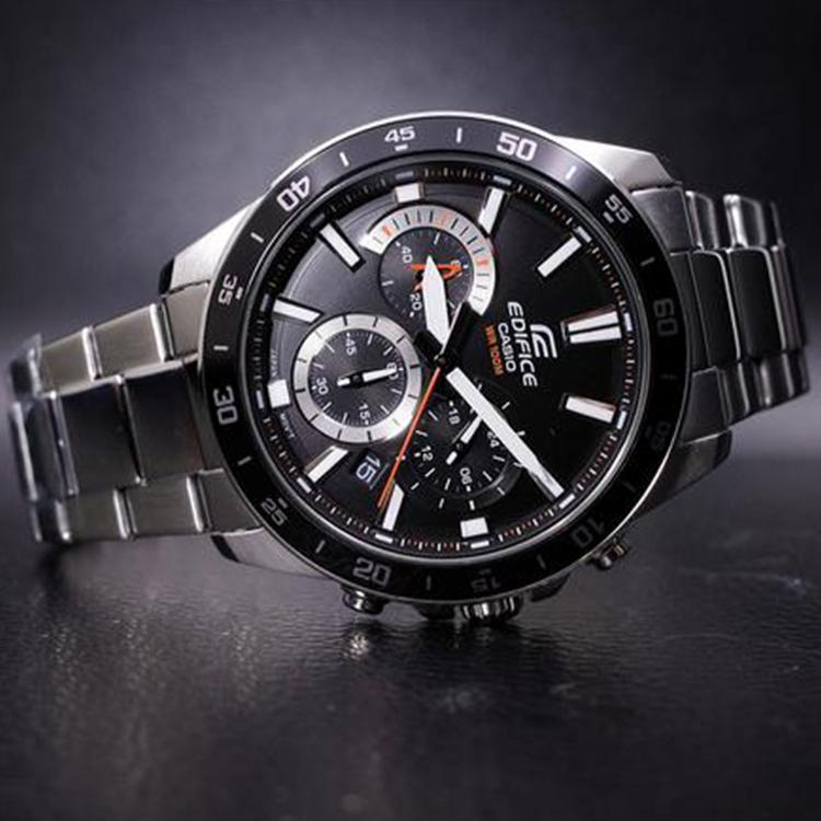 Casio Мужские часы EDIFICE Черные EFV-570D-1AVUEF