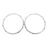 2Pcs Drum Hoop Set 10 Hole 14in Alloy Sound Improvement Decorative Drum Hoop for Performance Travel
