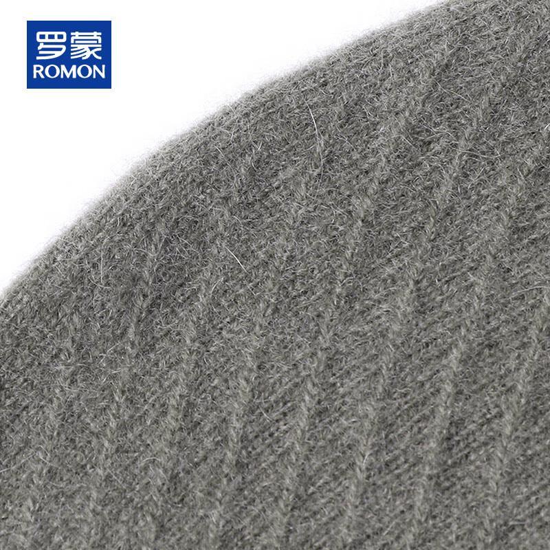 ROMON Мужской свитер на молнии до половины из 100% чистого кашемира