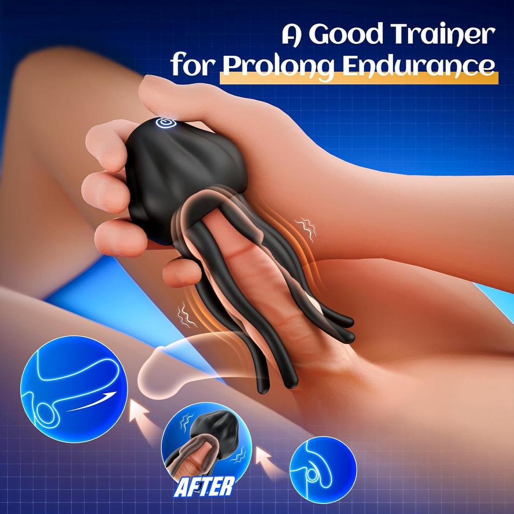 Тренажер для мужской головки, вибратор для пениса, мастурбатор, обертывание, щупальце, стимуляция клитора, сосков, секс-игрушка для взрослых для мужчин и женщин