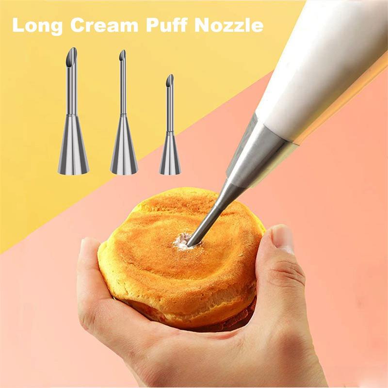 Насадки для крема, глазури, трубочки, насадки для кексов из нержавеющей стали, шприц для инъекций, кондитерский инструмент для выпечки