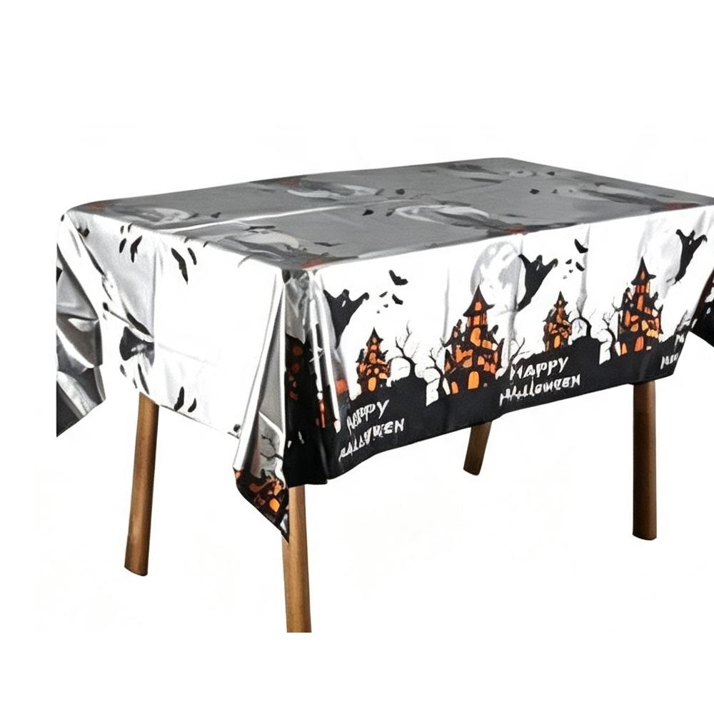 Plastic Material Disposable Tablecloth Rectangular Shape Rectangular Tablecloth Horror Night