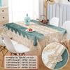 Luxury High-class Velvet Embroidered Table Cloth Waterproof Oilproof Tablecloth Home Decor