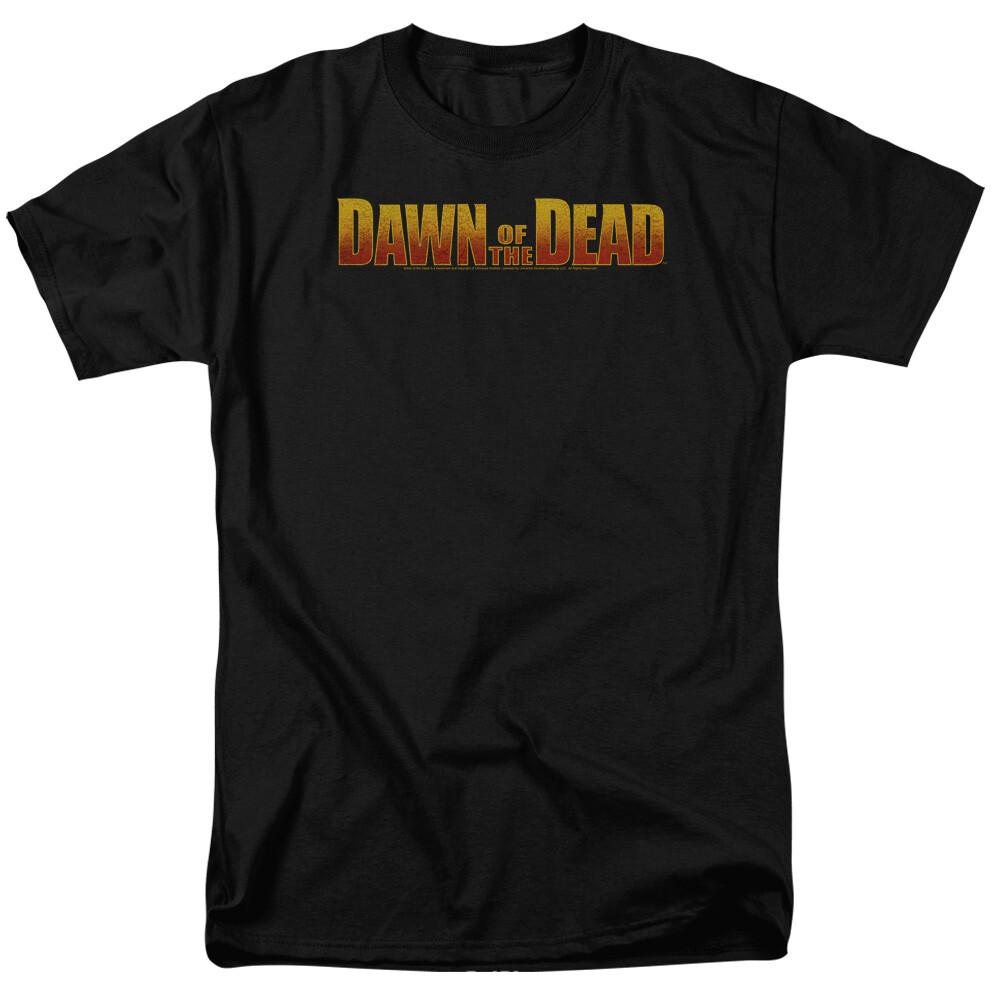 Dawn of the Dead Dawn Logo T Shirt Mens Licensed Zombie Movie Tee Black