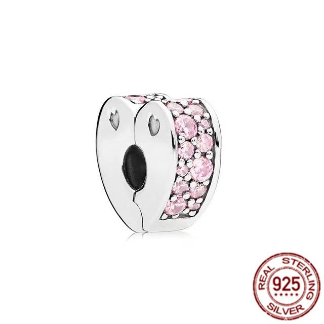 Band Of Hearts & Pav éStarfish Зажим в виде ракушки, подвеска из стерлингового серебра 925 пробы, подходит для оригинального модного браслета, ювелирные изделия своими руками, подарок