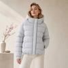 Winter pocket zipper hat bread clothes short cotton-padded clothes warm jacket women's clothing export