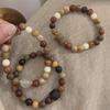 Chinese Style Sandalwood Beaded Bracelets: Bamboo & Zen Beads for Women, Ethnic Jewelry