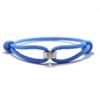 Noter 3mm Thin Cord Chain Bracelet Unisex Stainless Steel Coil Handmade Adjustable Braclet Lucky Blue Red Thread Braslet Joias