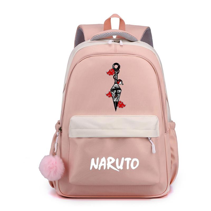 Аниме Наруто, нейлоновый милый мягкий рюкзак, школьная сумка для девочек-подростков, повседневная сумка для книг, мужская и женская дорожная сумка для отдыха