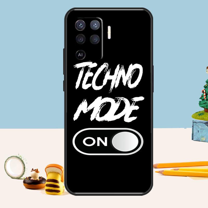 Любовь к Техно Музыке Цитаты Чехол Для Oppo A98 A78 A58 A18 A38 A74 A94 A54 A15 A17 A57 A6 A5 Pro A16 A76 A96 A40 A60 A80