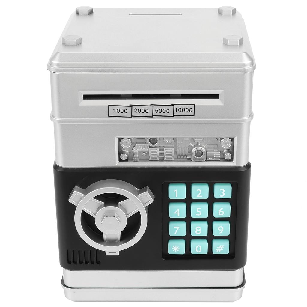 Электронная Копилка Моделирование Банкомат Пароль Копилка Наличные Монеты Сберегательная Коробка Подарок для KidSilver