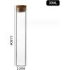 12Pcs 30ML 1OZ Mini Glass Bottles Small Tubes Jars Test Tube with Cork Stopper Bottles Message Bottles Tiny Glass Vials Jars for DIY Craft Decoration