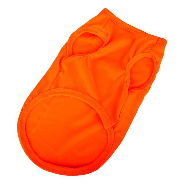 XS-XXL Летняя футболка из чистого хлопка для щенков, мягкая однотонная майка для собак, футболки с рисунком кошек для маленьких, средних и больших собак