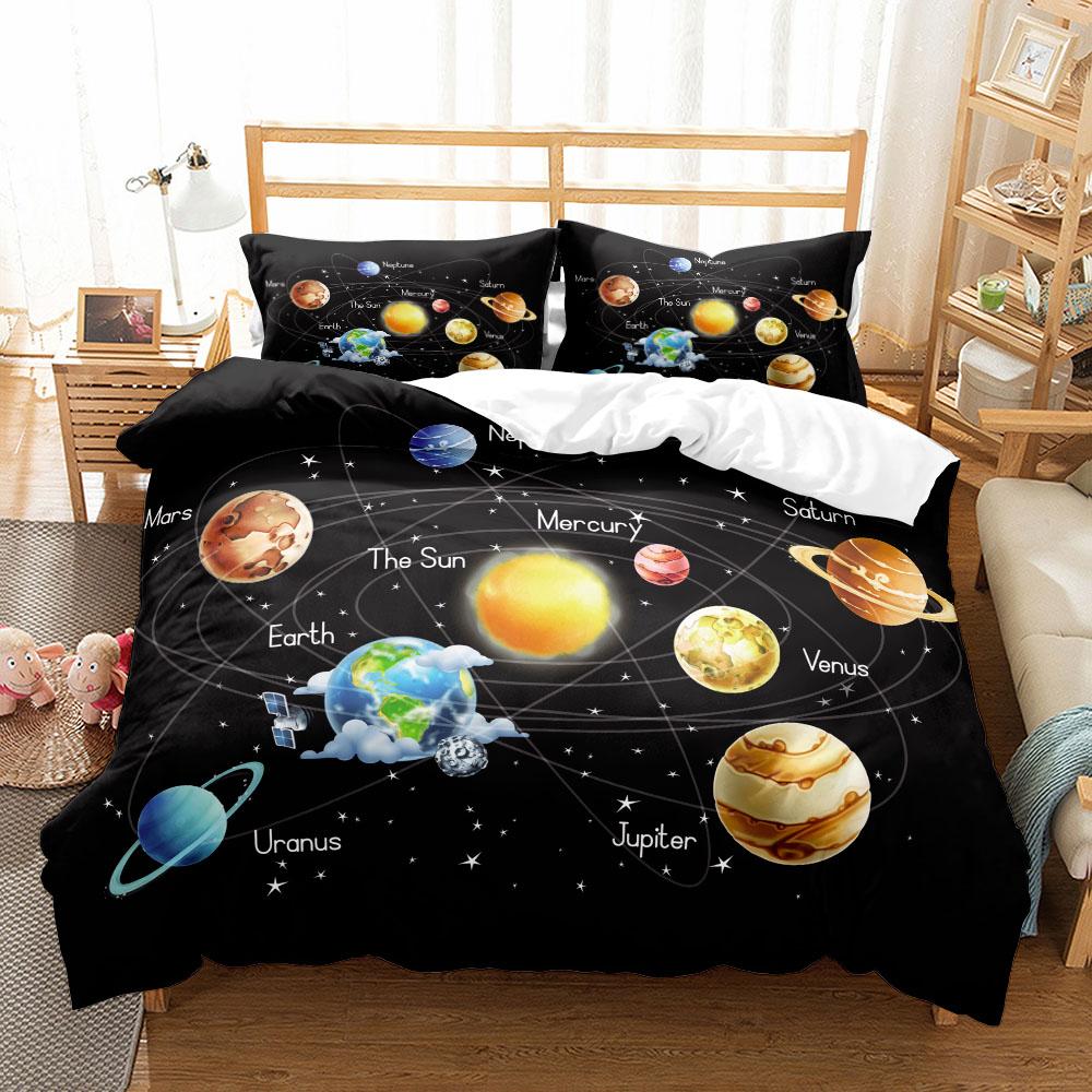 Star Map Blue Bedding Set king queen double full twin single size duvet cover pillow case bed linen set
