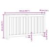 Radiator Cover in Sonoma Oak Finish 149 x 20 x 82 cm Engineered Wood