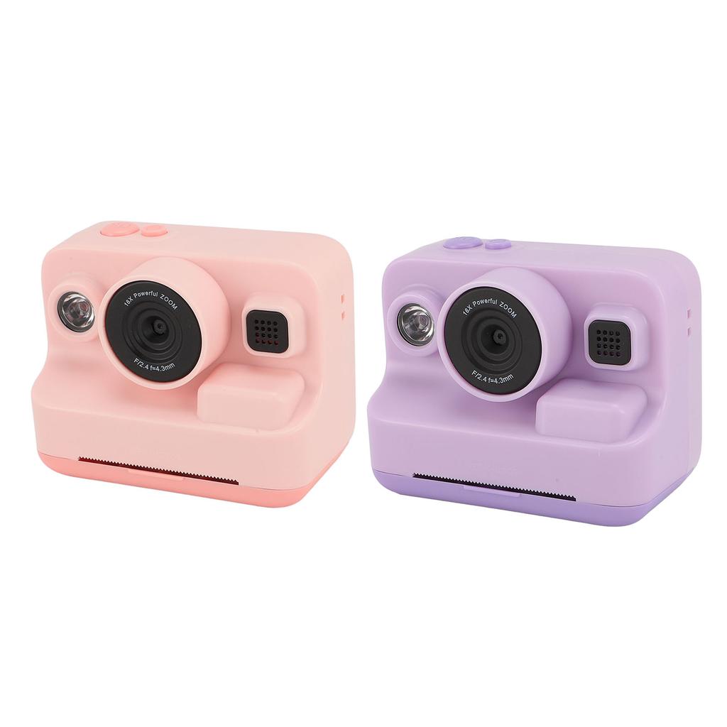 Цифровая камера 1080P с функцией мгновенной печати, видеокамера 12 МП с экраном 2,4 дюйма, бумага для печати, MP3-плеер 5