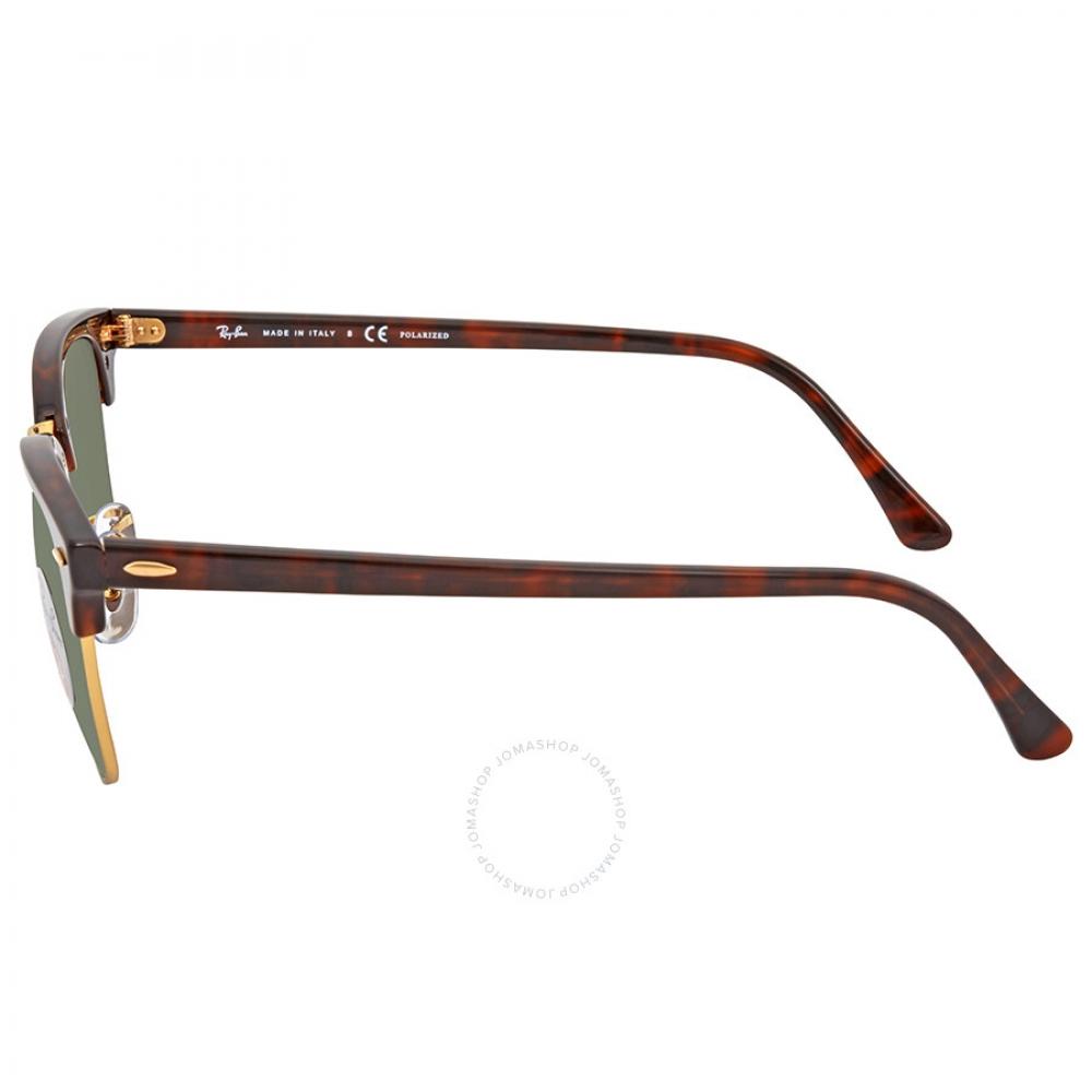 Ray Ban Clubmaster Classic Polarized Green Classic G 15 Унисекс Солнцезащитные очки RB3016 990 58 51
