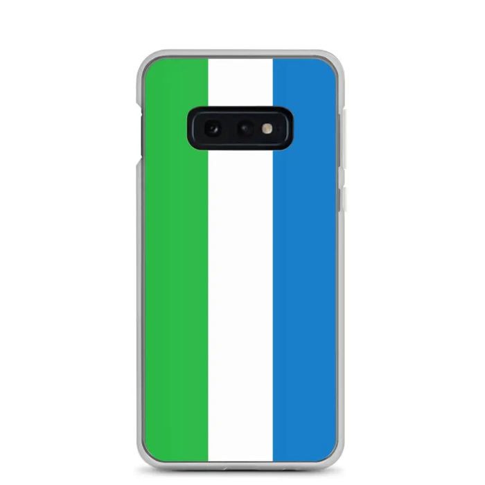 Coque Téléphone - Samsung - Galaxy S10e - Drapeau Sierra Leone - Souple - Multicolore