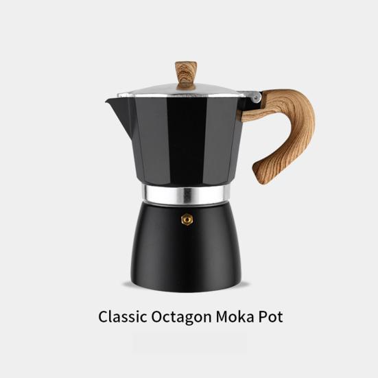 150 мл кофейник легко чистить классический восьмиугольный чайник для мока плита эспрессо кофеварка кухонный гаджет