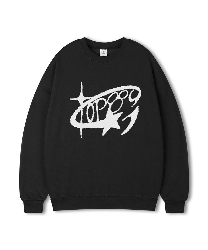 Свободная толстовка с принтом TOPBOY Round Star