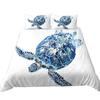 Turtle Pattern Bedding Set Bedding Cover with Pillow Case AU/EU/US Single/Double Full Size Home Bedding Set