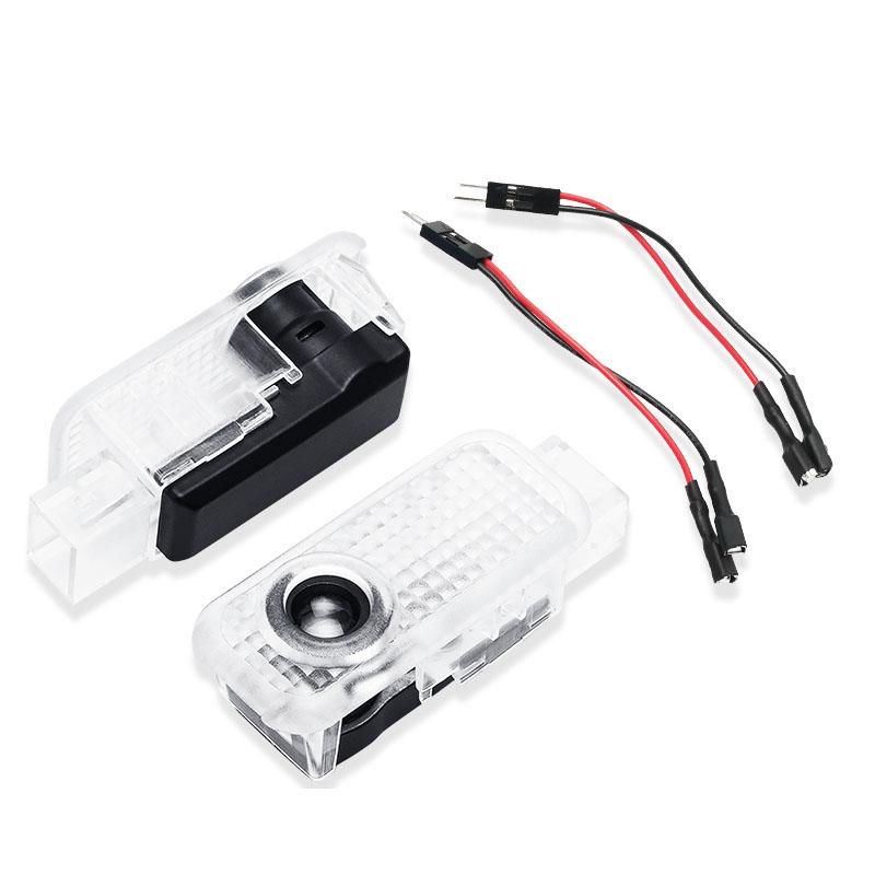 2pcs Led Car Door Welcome Lights for Audi A1 A3 8P 8V A4 A5 A6 A7 A8 Q5 Q7 Q8 Q3 S3 S4 Sline TT Logo Projector Ghost Shadow Lamp