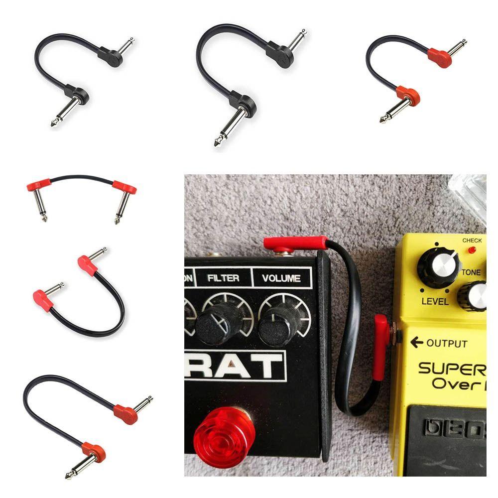 Медный сердечник Гитарный педальный кабель Круглая головка Аудиокабель Лиды Новый патч-кабель для педали эффектов