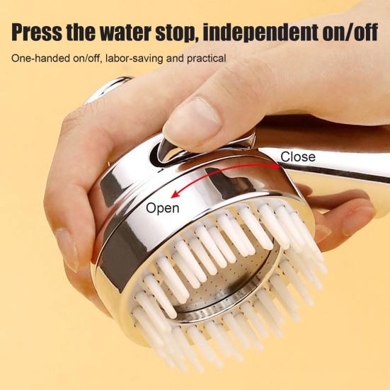 Насадка для душа для собаки, ручной распылитель высокого давления с массажной щеткой, принадлежности для душа для питомцев для купания собаки