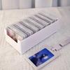 1pc Data Cable Storage Box Household Mobile Phone Charger Dust-proof Storage Box Desktop Cable Manager Desktop Organizer