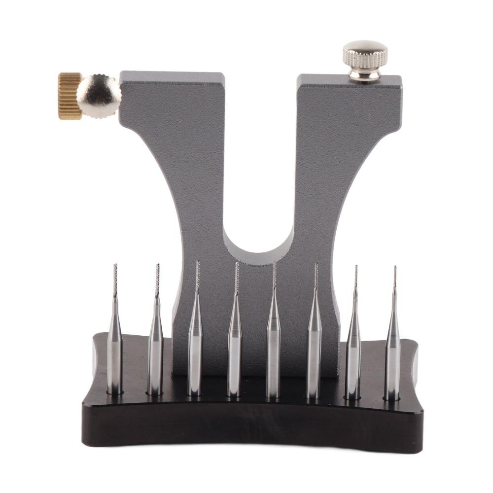 Экстрактор винтов часов из высокотвердого сплава Пластиковый ящик для хранения Инструмент для ремонта часов Ремонт ювелирных изделий