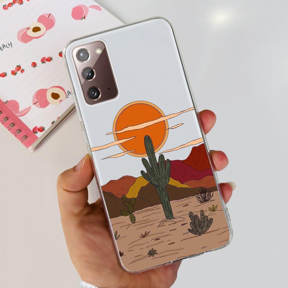 Чехол для Samsung Note 20 5G SM-N981B Популярный Цветок Тонкий Мягкий Силиконовый Чехол для Телефона для Samsung Galaxy Note20 Ultra 5G Funda Capa