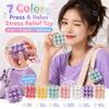 Foods Clicker Anti-stress Toy Pendant Stress Relief Finger Keyboard Cap  Children Adults