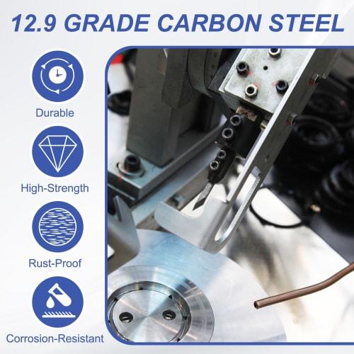 PATIKIL 10-Piece Hex Socket Head Cap Screws, M5 X 30mm, 12.9 Grade Carbon Steel, for Home Hardware, Electrical, and Mechanical Equipment Installation