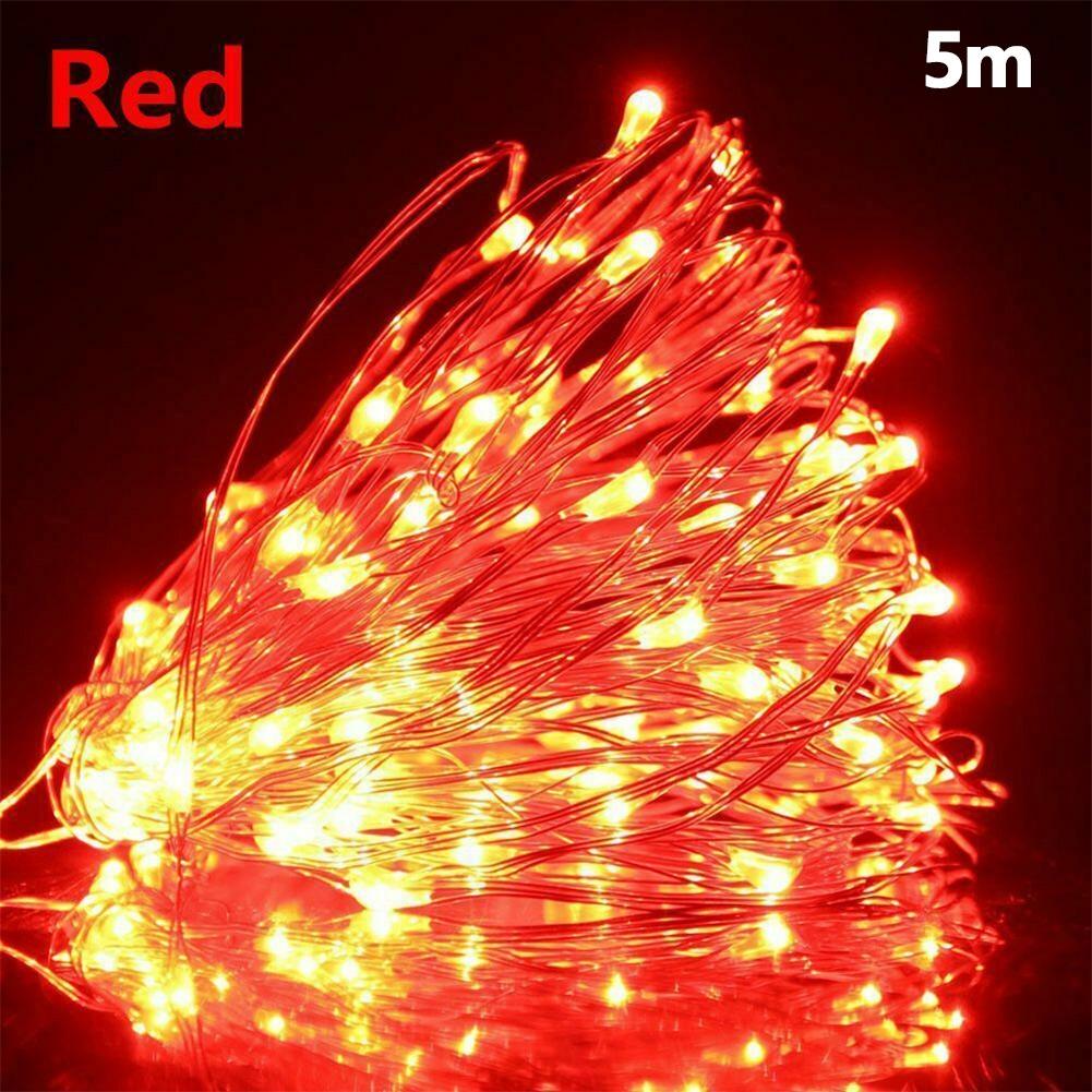 Гирлянды из медной проволоки с питанием от USB и холодным белым или теплым белым светом