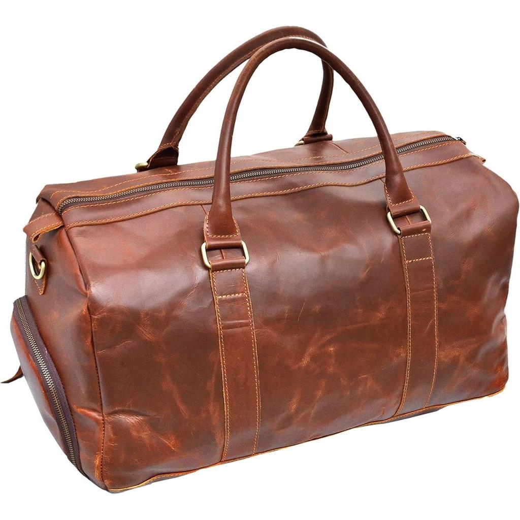 Большой чемодан из кожи буйвола, дорожная сумка для путешествий на выходные, ночная ручная кладь, поход в спортзал, дорожная сумка для мужчин