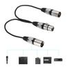 30 см XLR Female Jack to Dual Male Head Splitter Adapter o Удлинительный кабель для микрофона Canon Black
