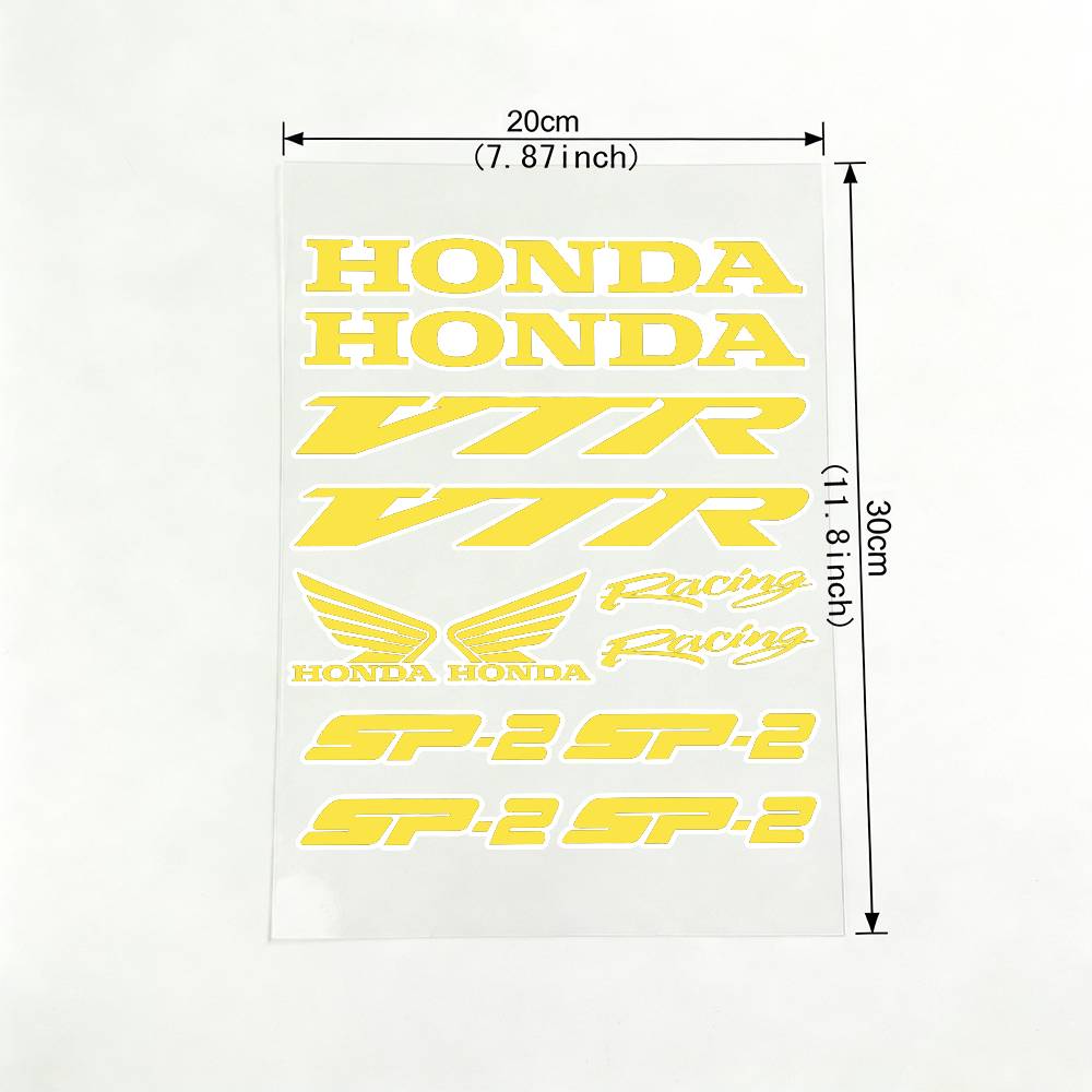 For HONDA VPR SP2 18 Colors Reflective Motorcycle Stickers Waterproof Vinyl Decals For Motorbike Helmet Fuel Tank Bike