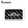 Carbon Fiber Start-Stop Engine Button Sticker for Volkswagen Golf 8 MK8 2020-2023 Interior Decal