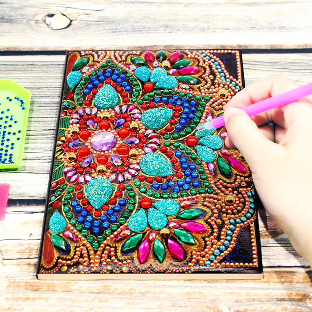 Notebook DIY Mandala Special Shaped Embroidery Cross Stitch Diary Book