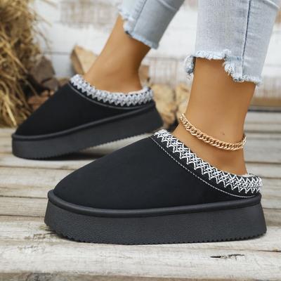 Новые модные зимние ботинки в этническом стиле на шнуровке для женщин, полусапоги из хлопка, теплые зимние ботинки для осени и зимы