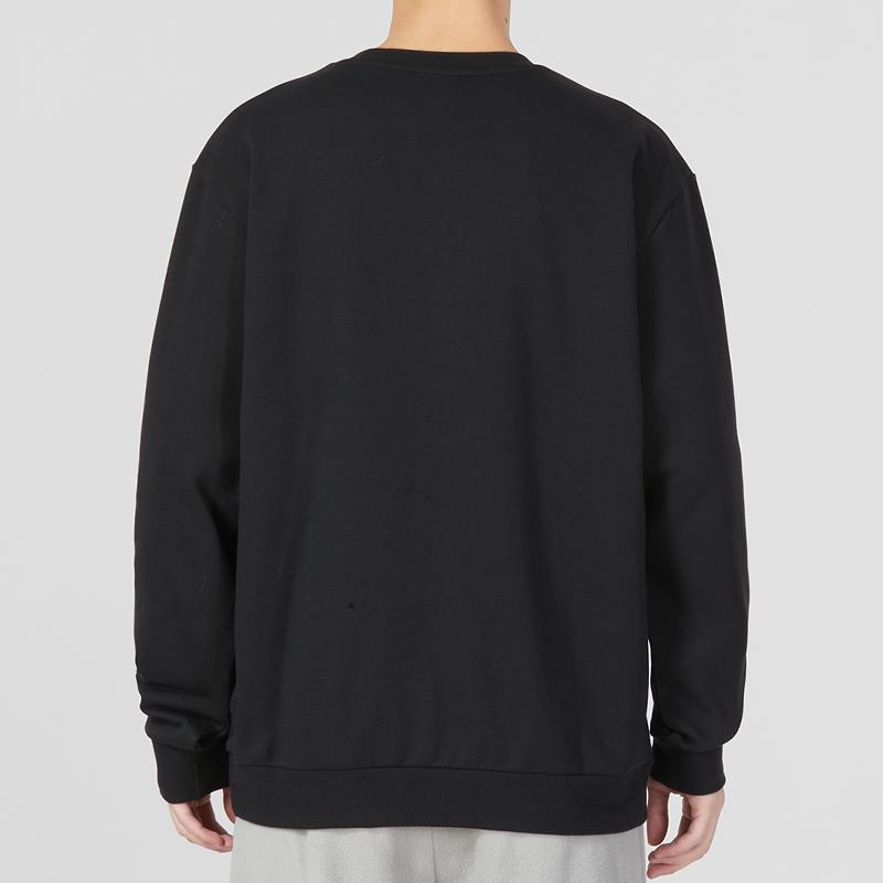 Adidas Sweatshirts Men's Black Crew Neck Moderate Regular IA6952