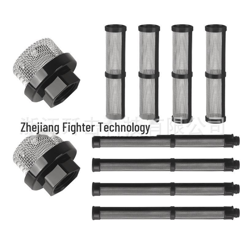 Комплект безвоздушного распылителя высокого давления: Форсунка, седло «утконос», труба, фильтр распылителя, удлинительный стержень.