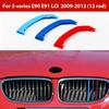 3pcs M Power Car Racing Front Grille Trim Strips For BMW E46 E90 E91 E92 E93 F30 E60 E61 F10 G30 G20 F07 F11 F18 Performance