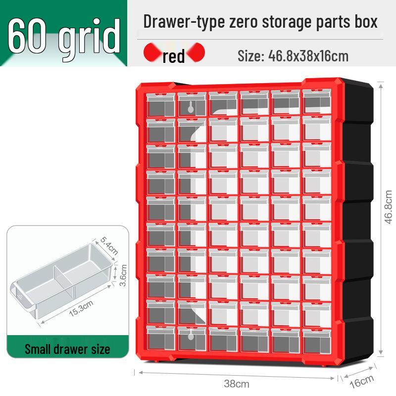 Шкаф для хранения деталей с ящиками для электроники, метизов и винтов