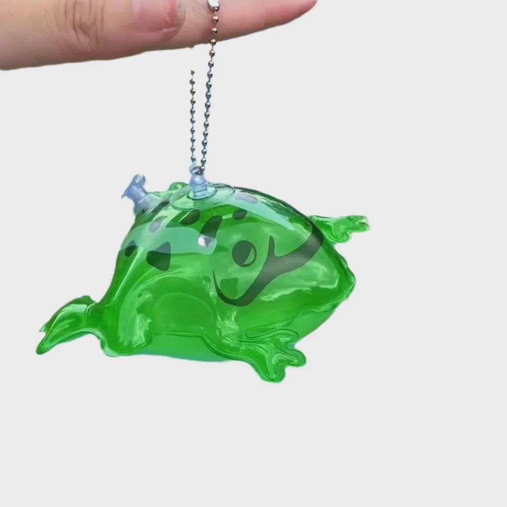 Inflatable Mini Frog Pendant: Luminous Decompression Toy