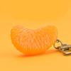 Cute Simulation Fruit Orange Keychain Trinket Simple Food Charms Women Girls Bag Pendant Jewelry Car Accessories Keyring