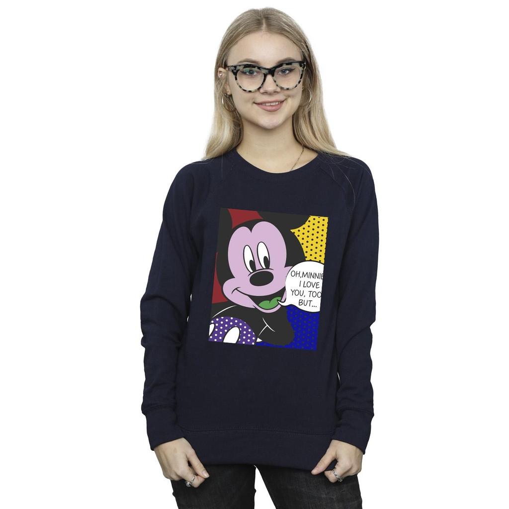 Disney Womens/Ladies Mickey Mouse Oh Minnie Pop Art Sweatshirt