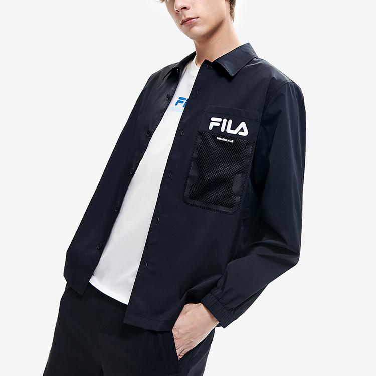 New FILA Jackets Men's Jet Black F11M229402F-BK