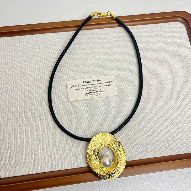 Минималистичное модное геометрическое ожерелье с подвеской в виде шара для женщин и девочек, универсальная длинная цепочка для свитера, ювелирные изделия, аксессуары, подарки