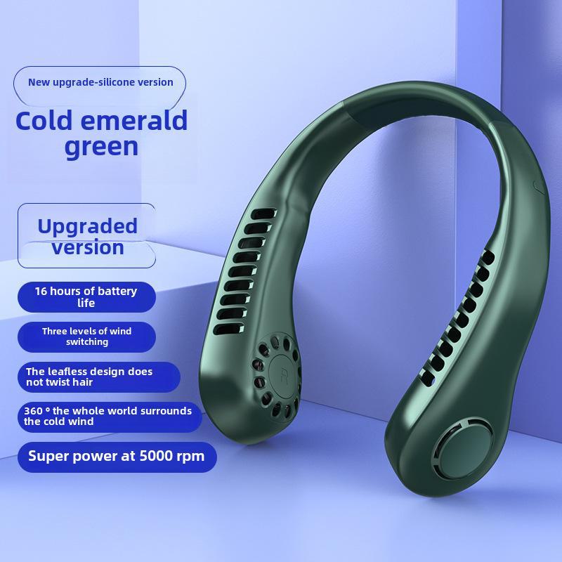 2023 Портативный USB-перезаряжаемый вентилятор на шею – Компактный и без рук